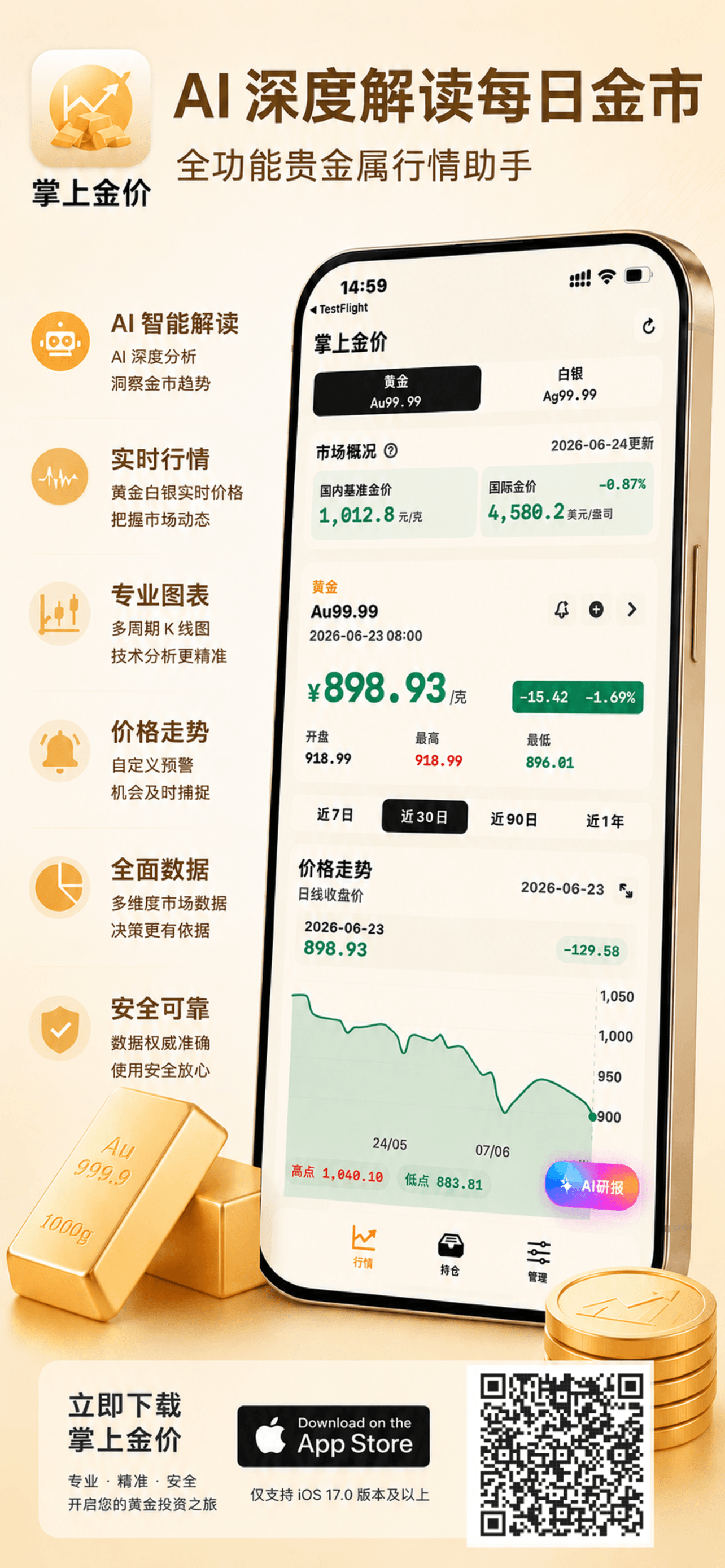 掌上金价宣传海报一