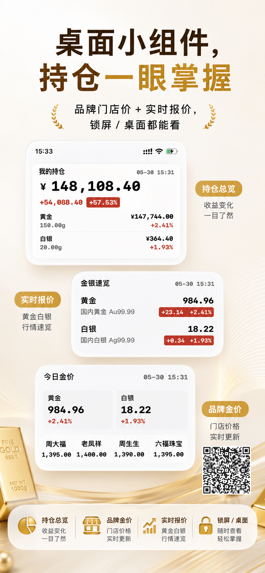 掌上金价宣传海报三